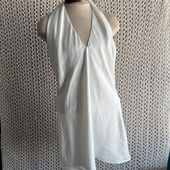 Show Me Your MuMu Dresses & Skirts - Show Me Your Mumu‎ Jasmine Dress Halter Mini Dress Backless Satin White Size M